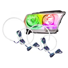 Oracle LED Headlight Halo Kit Dodge Durango (2011-2013) Multicolored