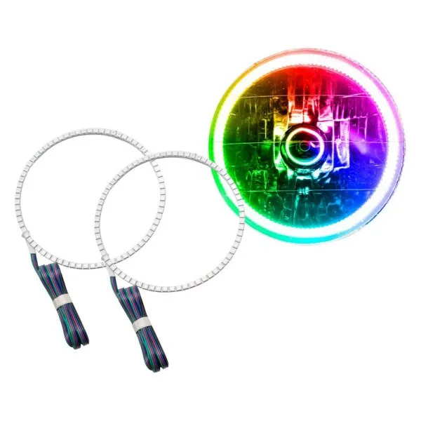 Oracle LED Headlight Halo Kit Jeep Wrangler (2007-2016) Multicolored