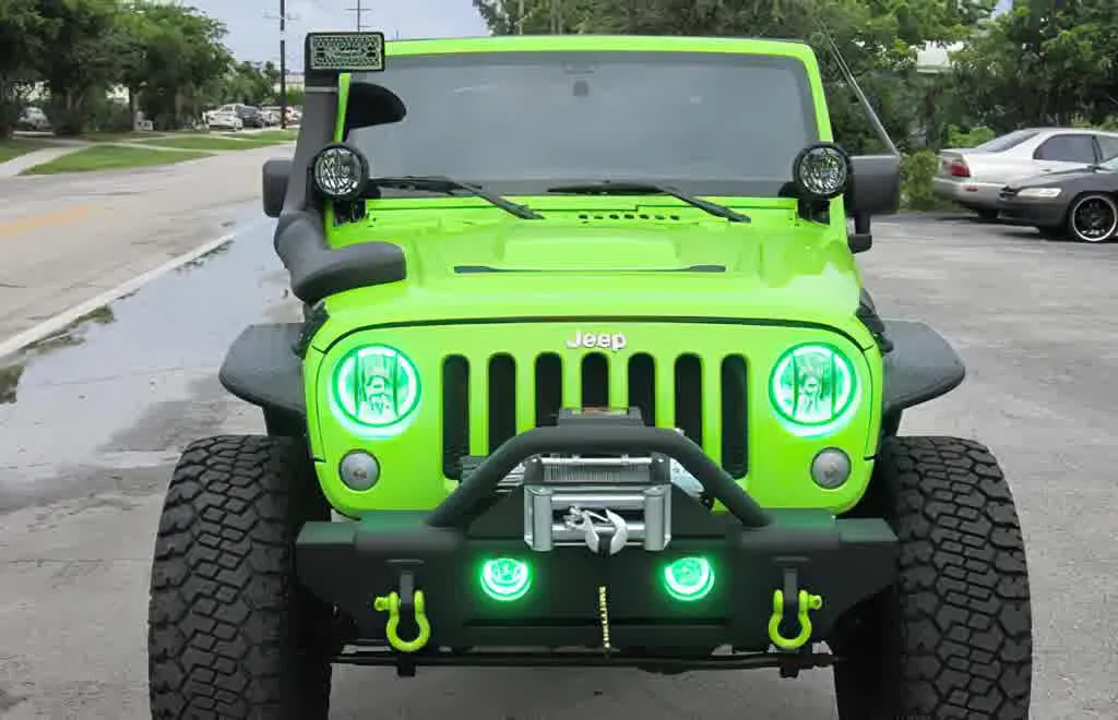 Oracle LED Headlight Halo Kit Jeep Wrangler (2007-2016) Multicolored