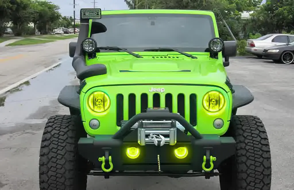 Oracle LED Headlight Halo Kit Jeep Wrangler (2007-2016) Multicolored