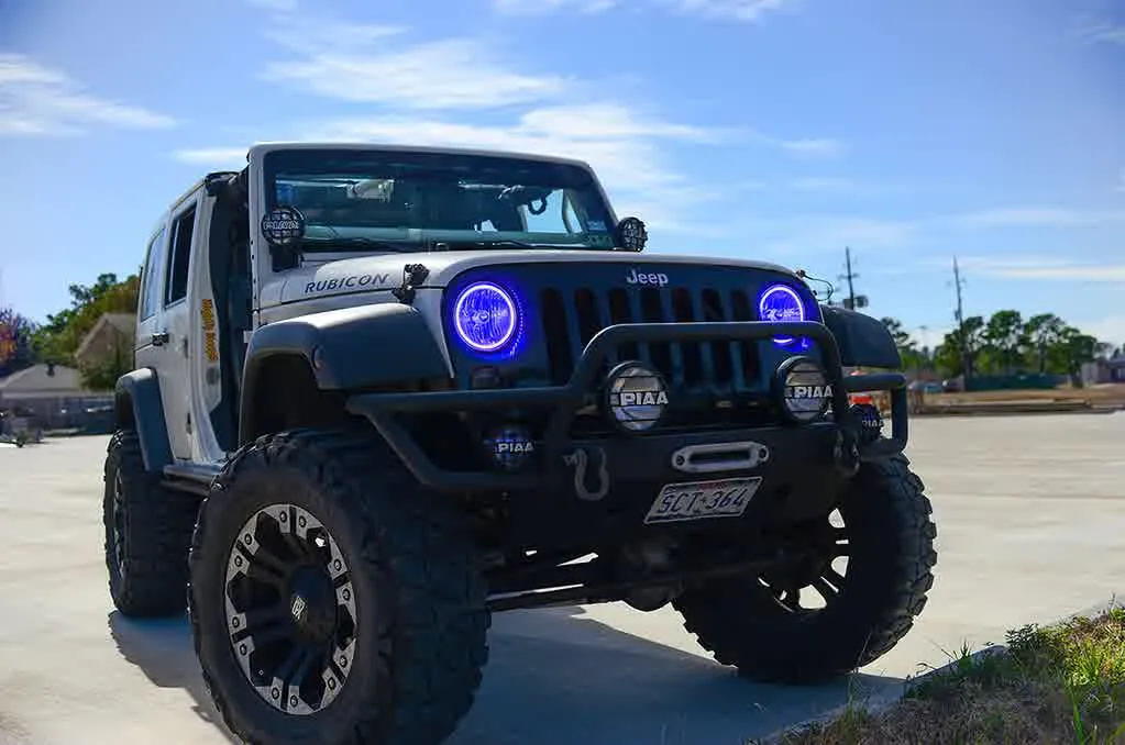 Oracle LED Headlight Halo Kit Jeep Wrangler (2007-2016) Multicolored
