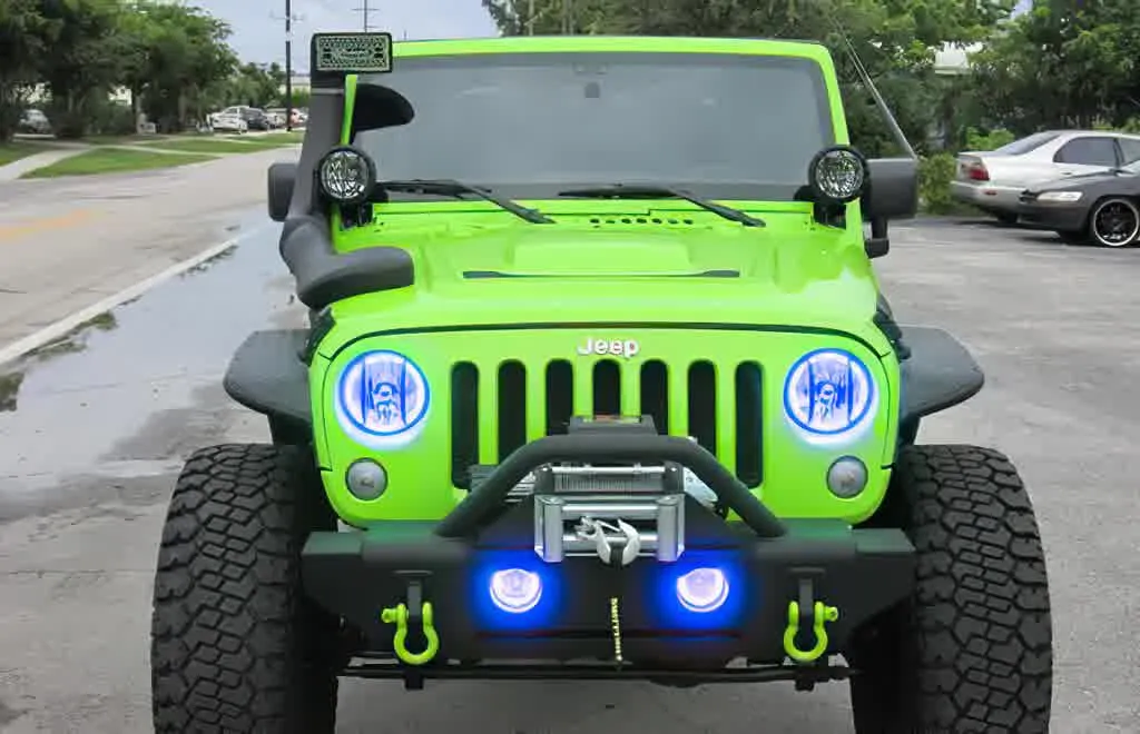 Oracle LED Headlight Halo Kit Jeep Wrangler (2007-2016) Multicolored