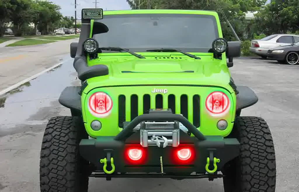 Oracle LED Headlight Halo Kit Jeep Wrangler (2007-2016) Multicolored