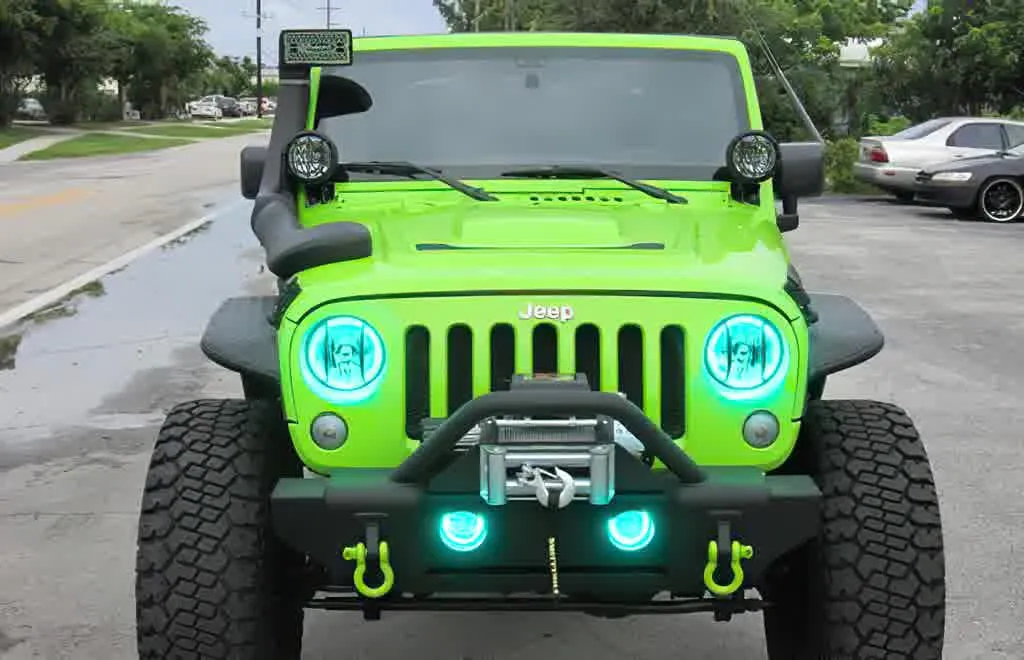 Oracle LED Headlight Halo Kit Jeep Wrangler (2007-2016) Multicolored