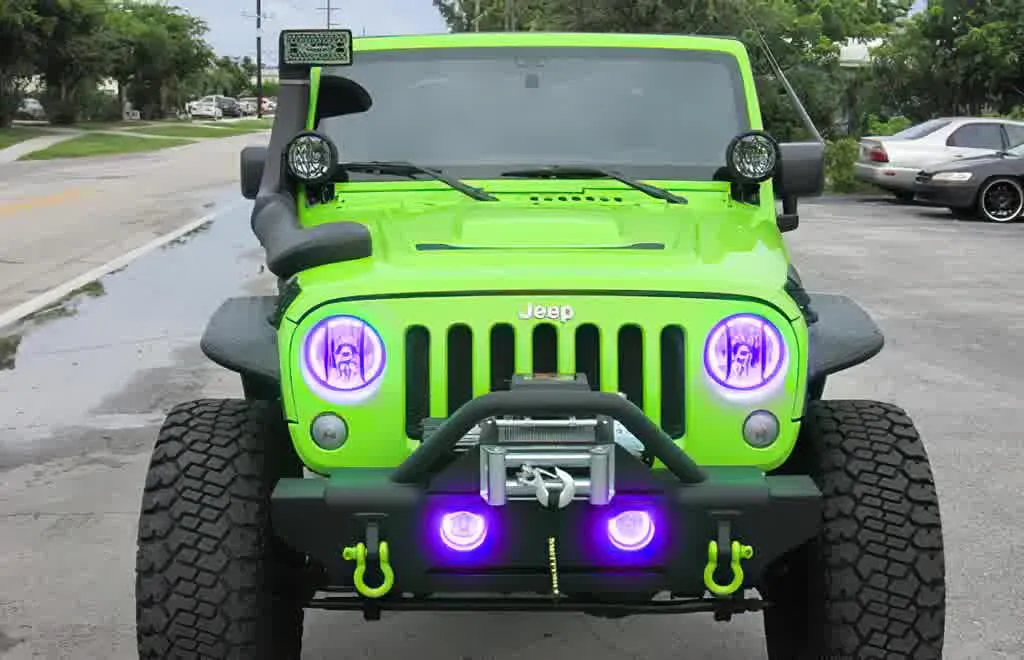 Oracle LED Headlight Halo Kit Jeep Wrangler (2007-2016) Multicolored