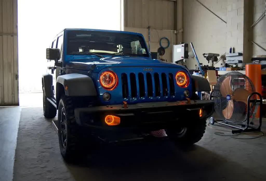 Oracle LED Headlight Halo Kit Jeep Wrangler (2007-2016) Multicolored
