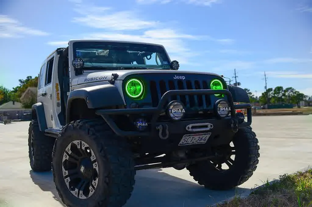 Oracle LED Headlight Halo Kit Jeep Wrangler (2007-2016) Multicolored