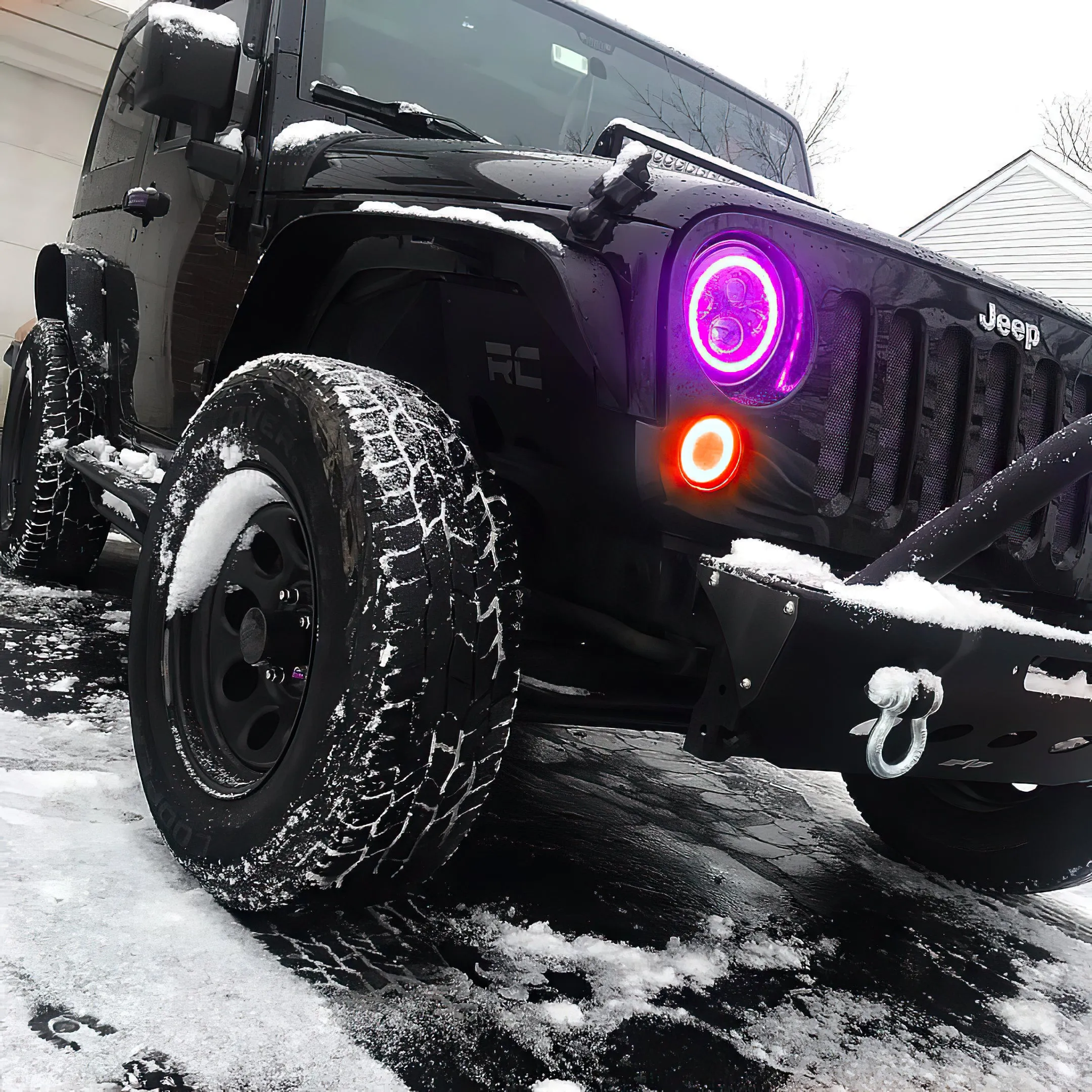 ORACLE Lighting 2007-2017 Jeep Wrangler JK LED Surface Mount Turn Signal Halo Kit