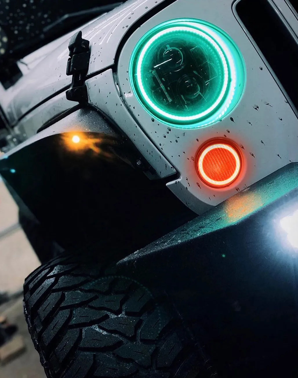 ORACLE Lighting 2007-2017 Jeep Wrangler JK LED Surface Mount Turn Signal Halo Kit