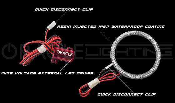 ORACLE Lighting 2007-2017 Jeep Wrangler JK LED Surface Mount Turn Signal Halo Kit