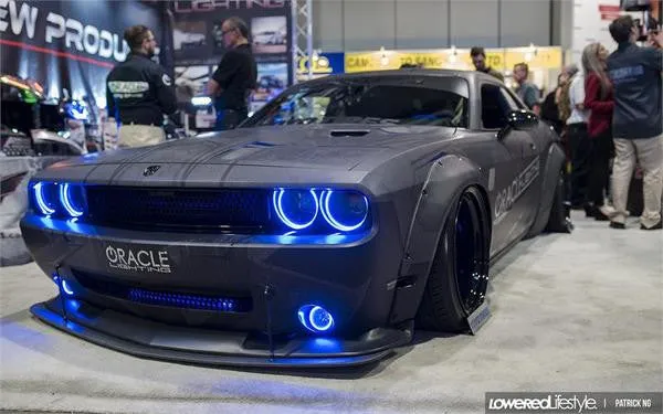ORACLE Lighting 2008-2014 Dodge Challenger Headlight Halo Kit - Surface Mount