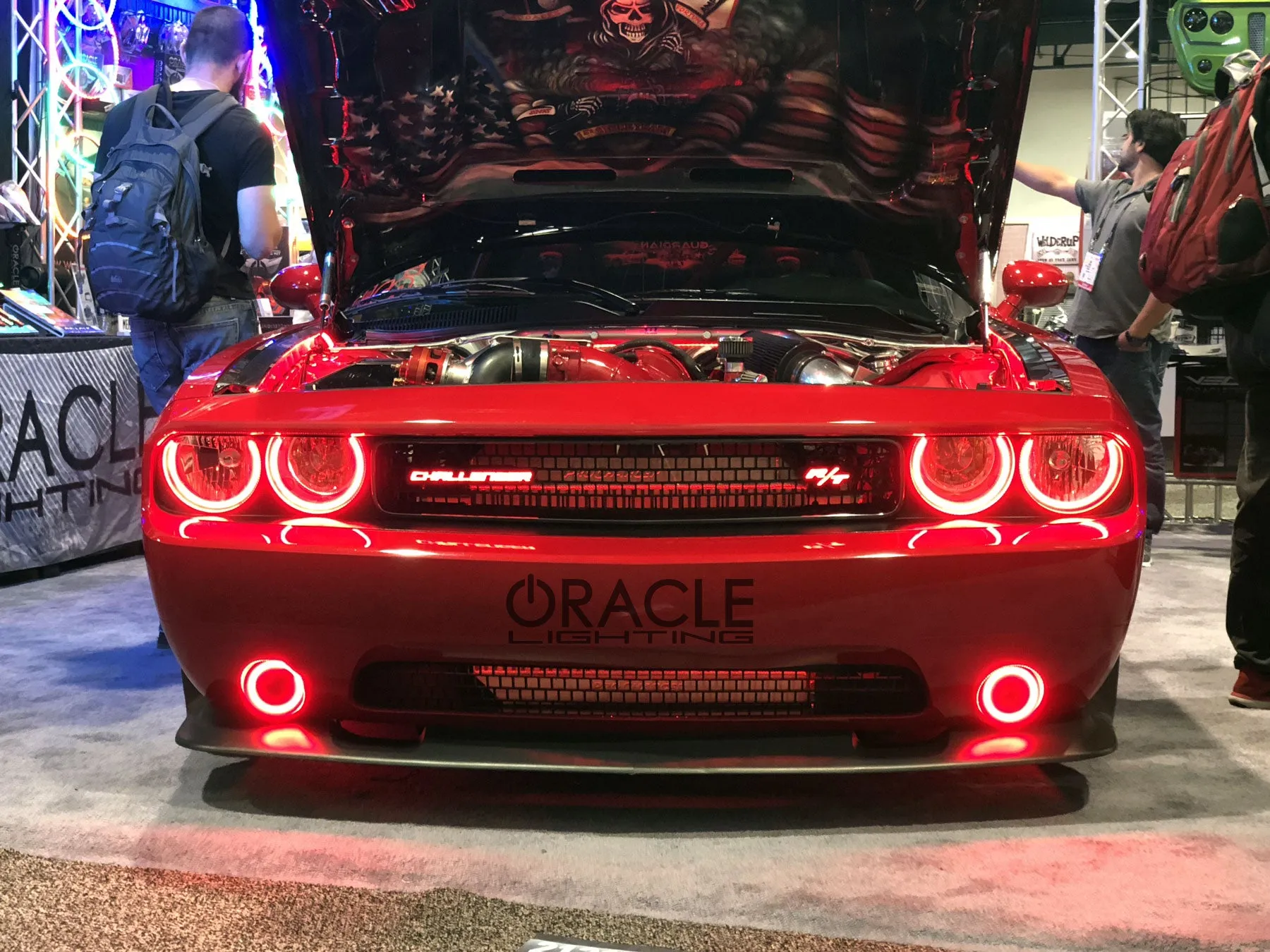 ORACLE Lighting 2008-2014 Dodge Challenger Headlight Halo Kit - Surface Mount