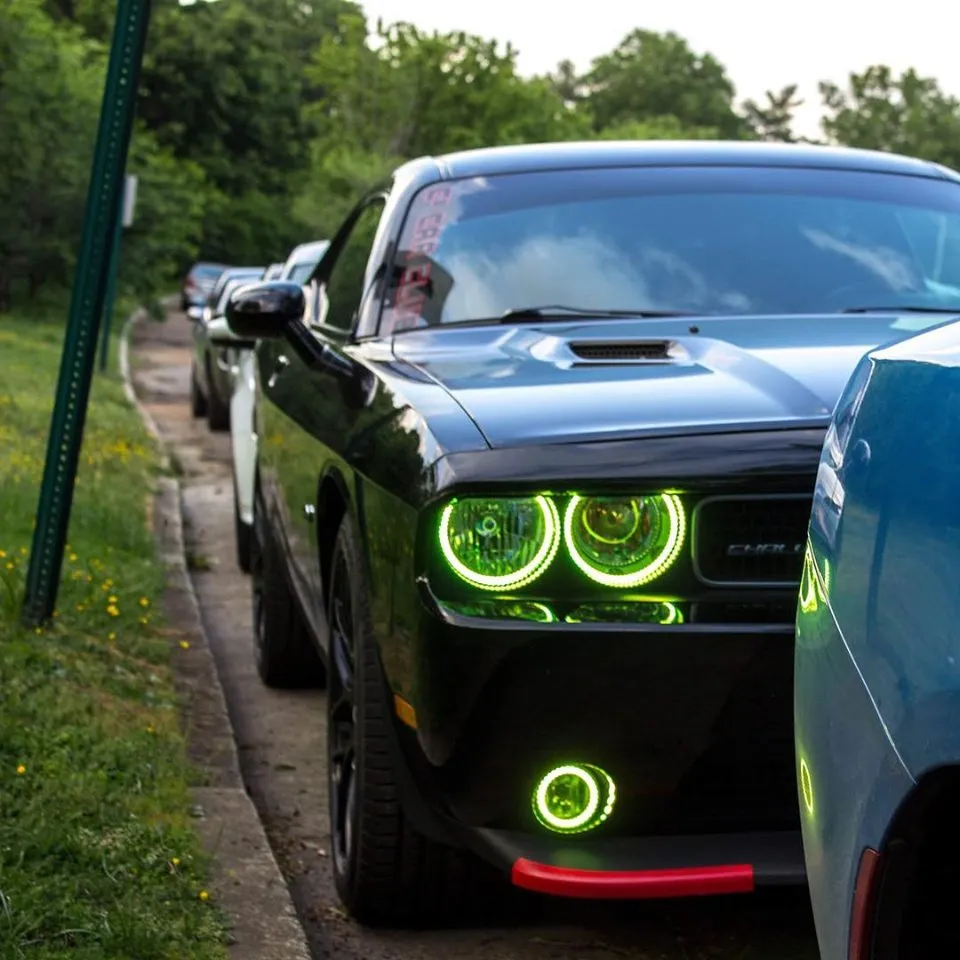 ORACLE Lighting 2008-2014 Dodge Challenger Headlight Halo Kit - Surface Mount