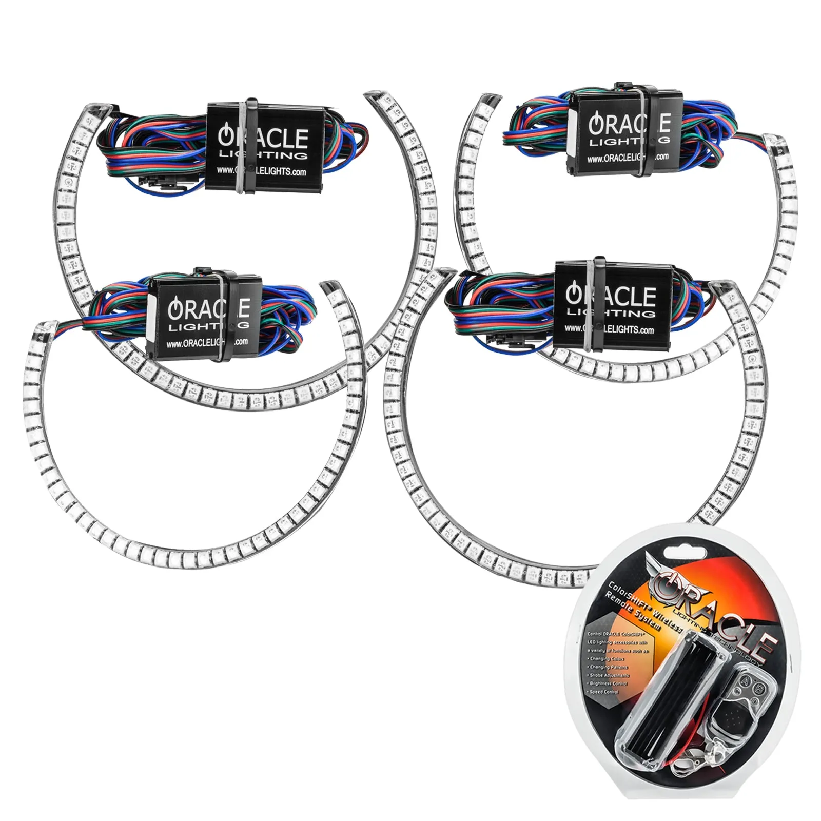 ORACLE Lighting 2008-2014 Dodge Challenger Headlight Halo Kit - Surface Mount