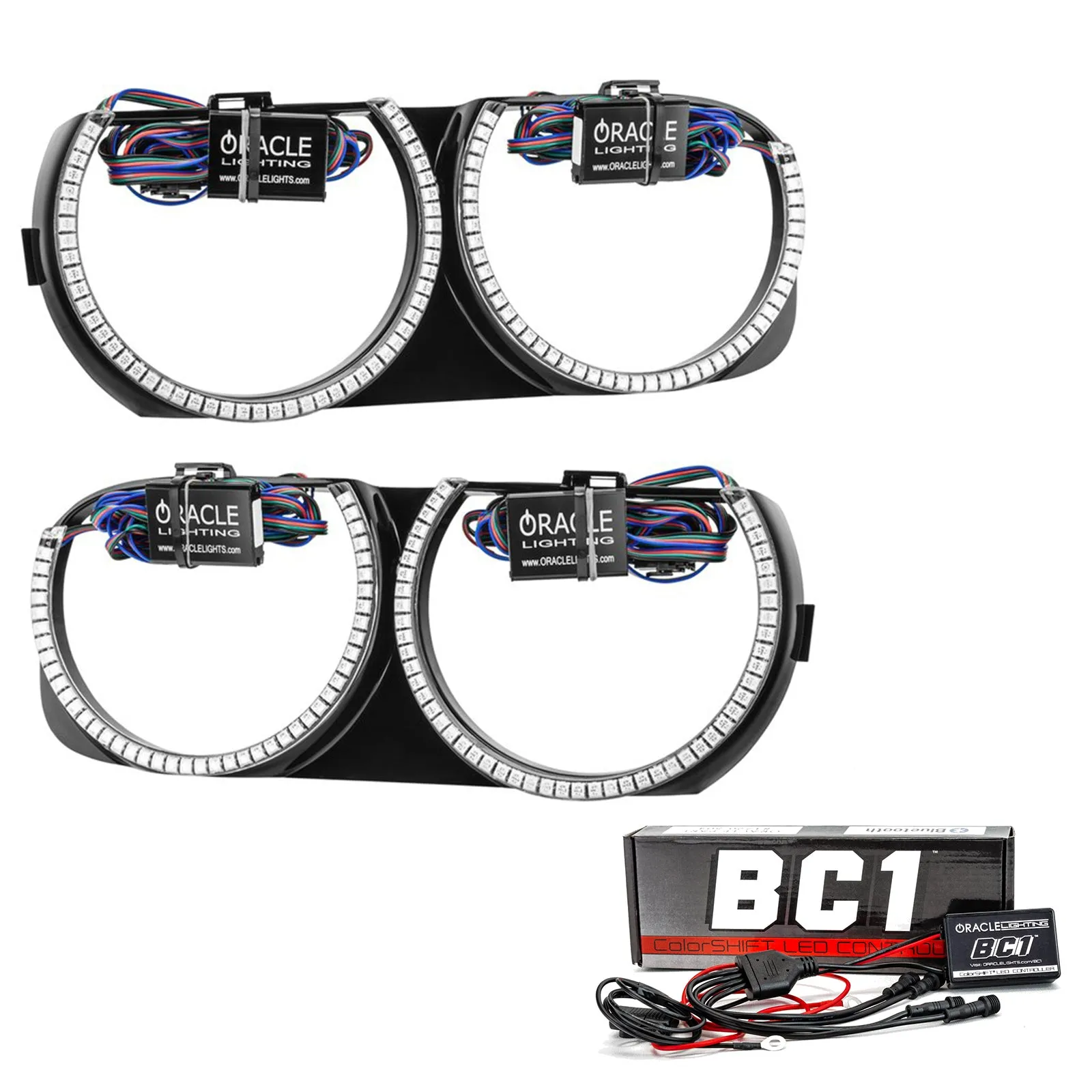 ORACLE Lighting 2015-2023 Dodge Challenger Pre-Installed Halo Headlight Bezels