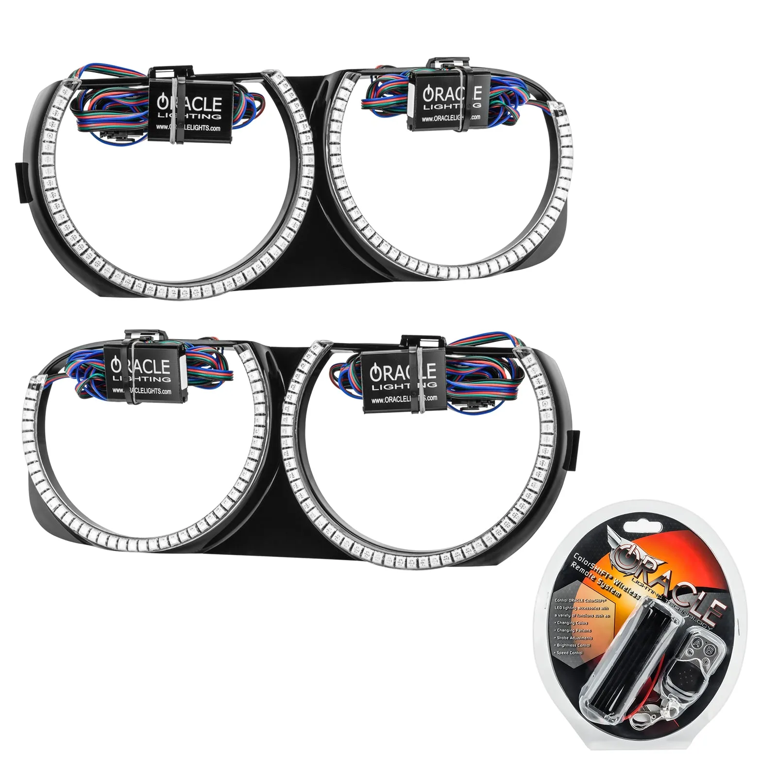 ORACLE Lighting 2015-2023 Dodge Challenger Pre-Installed Halo Headlight Bezels