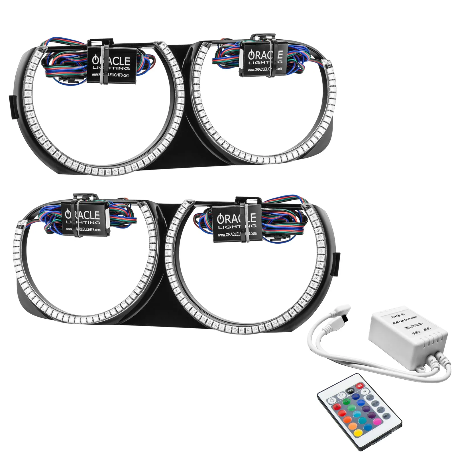 ORACLE Lighting 2015-2023 Dodge Challenger Pre-Installed Halo Headlight Bezels