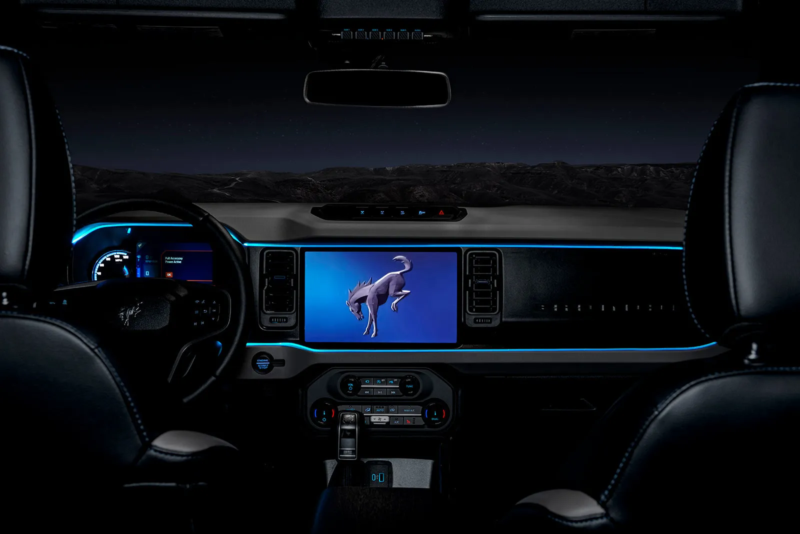 ORACLE Lighting Ford Bronco ColorSHIFT Fiber Optic LED Interior Dash Board Kit