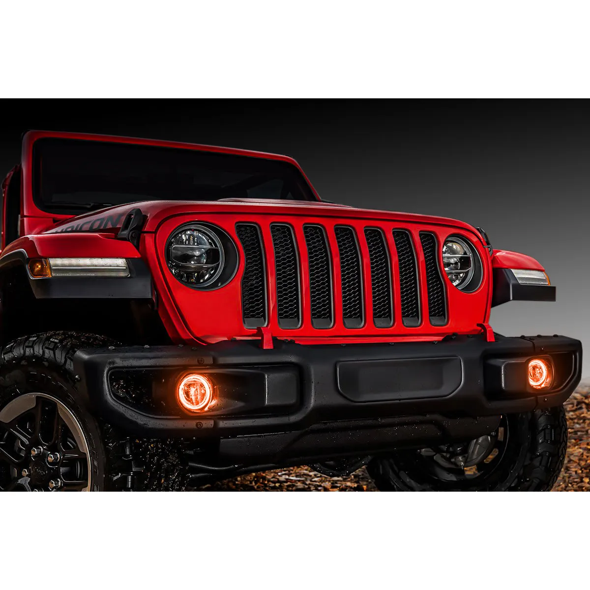 Oracle Lighting SMD Halo Amber LED Fog Light Halo - Jeep Wrangler JL 2018-19