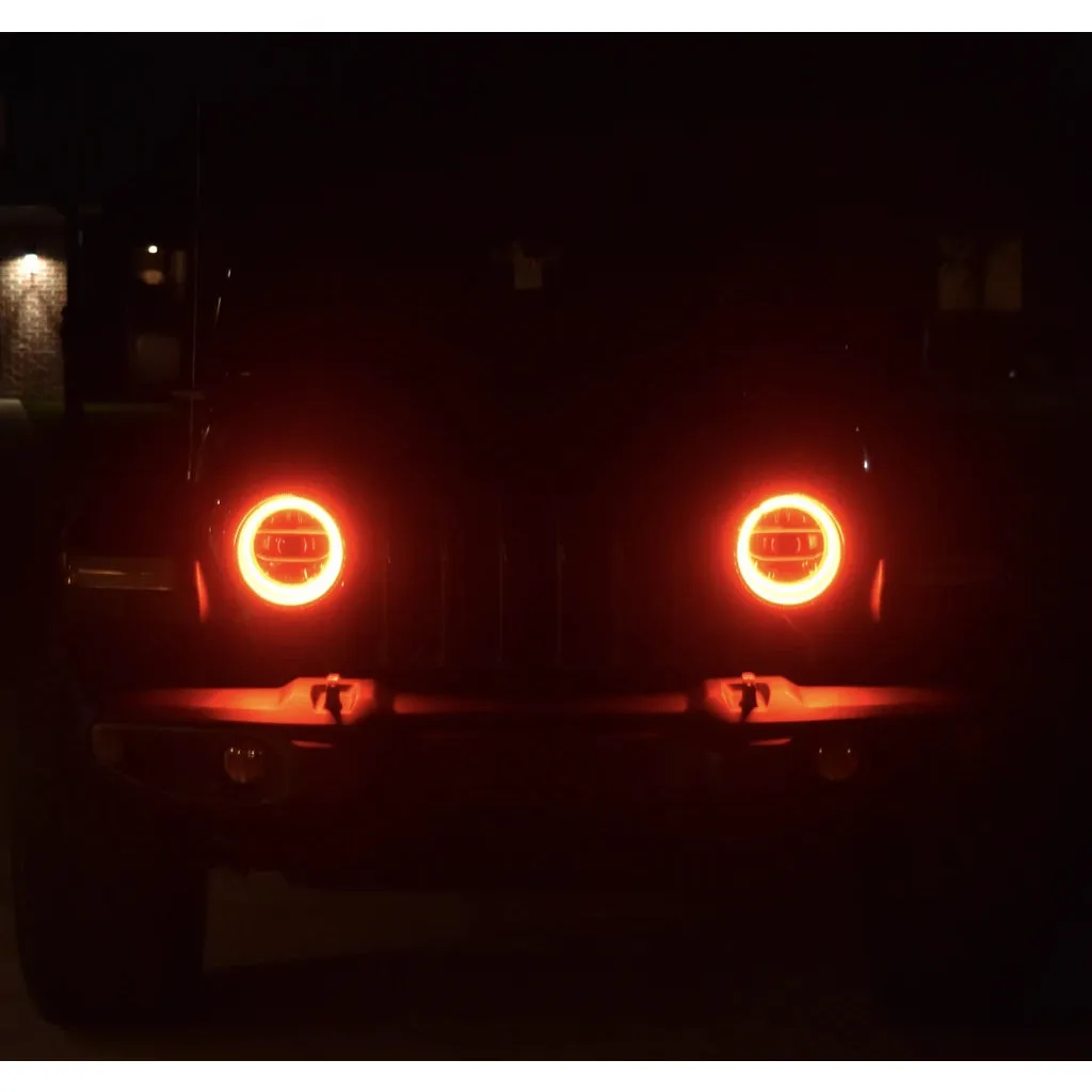 Oracle Lighting SMD Halo Amber LED Headlight Halo - Jeep Wrangler JL 2018-19