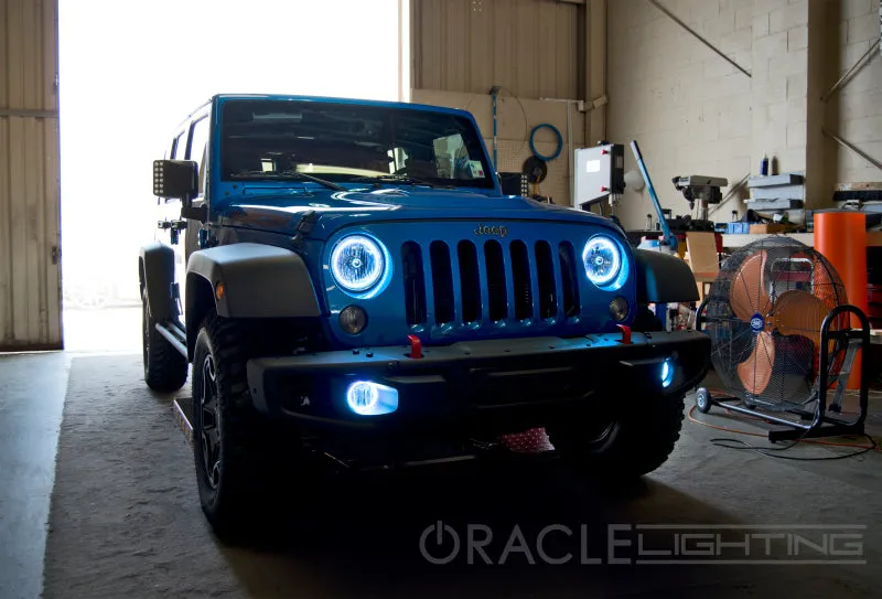 Oracle Lighting Technologies SMD Halo LED Light Halo White Headlight Jeep Wrangler JK 2007-16 - Kit