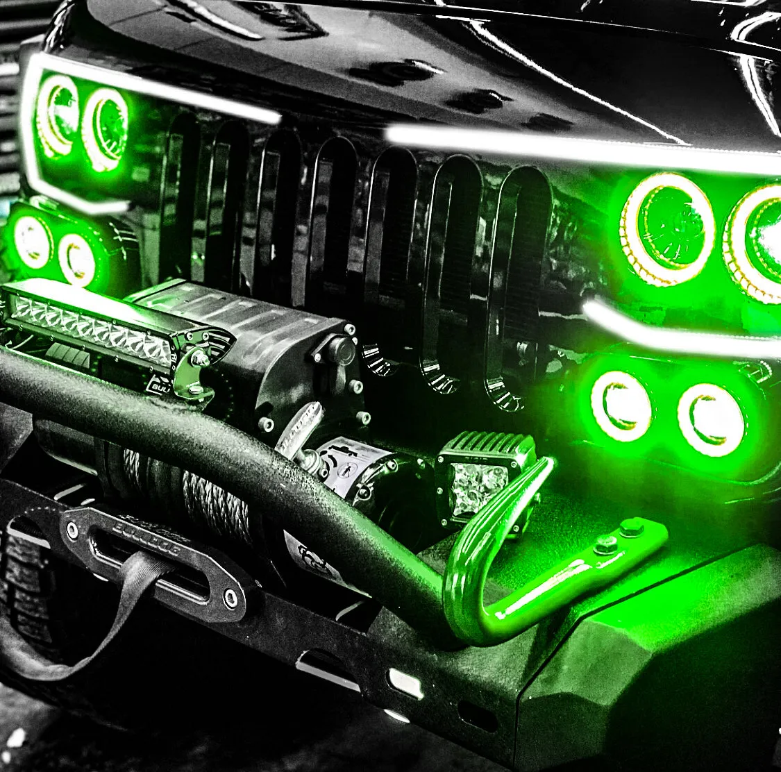 ORACLE Lighting Vector™ Series Grill LED Halo Kit - JK/JL/JT