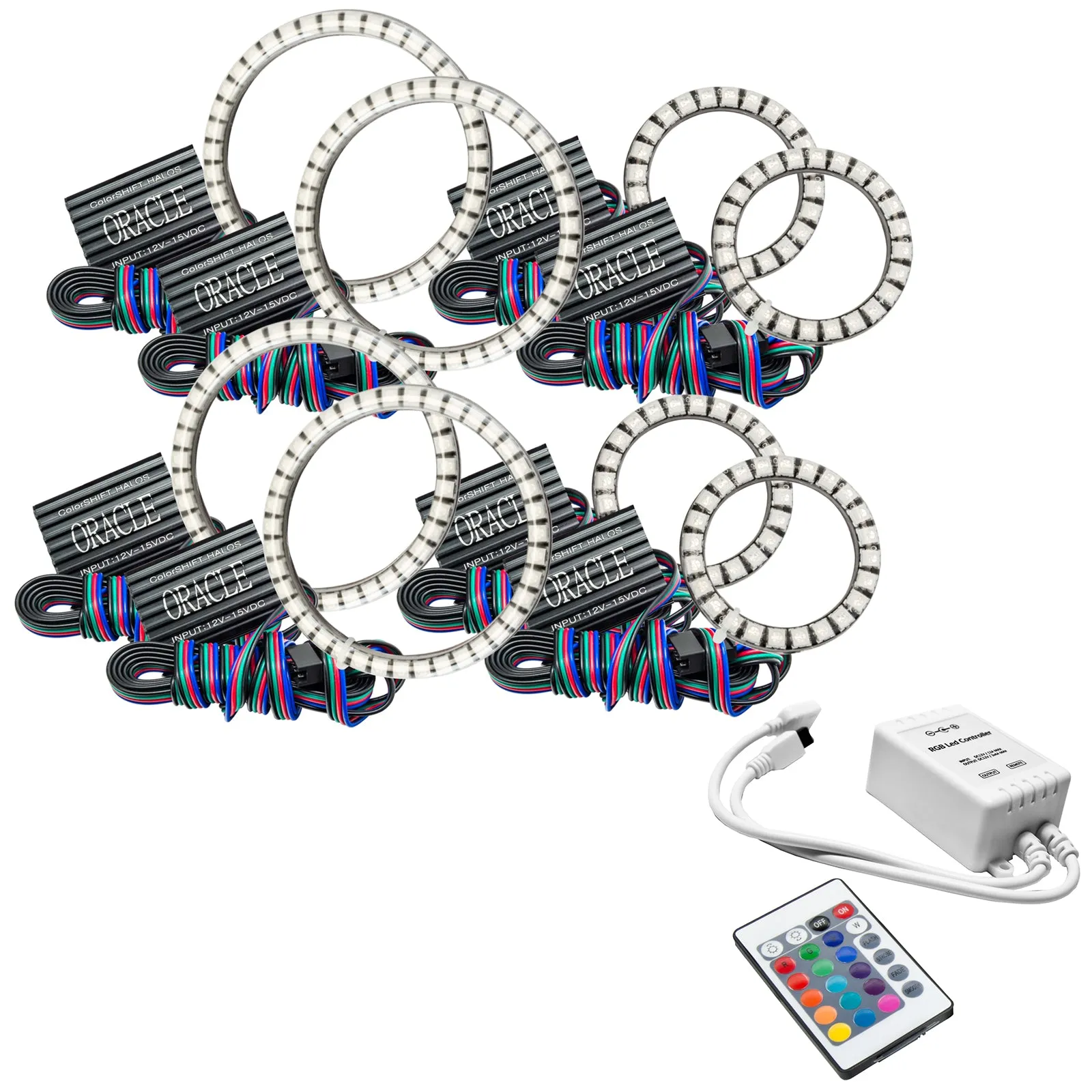 ORACLE Lighting Vector™ Series Grill LED Halo Kit - JK/JL/JT