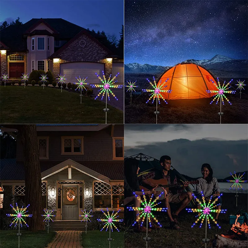 Outdoor Lawn Solar LED Waterproof Meteor Firework Light