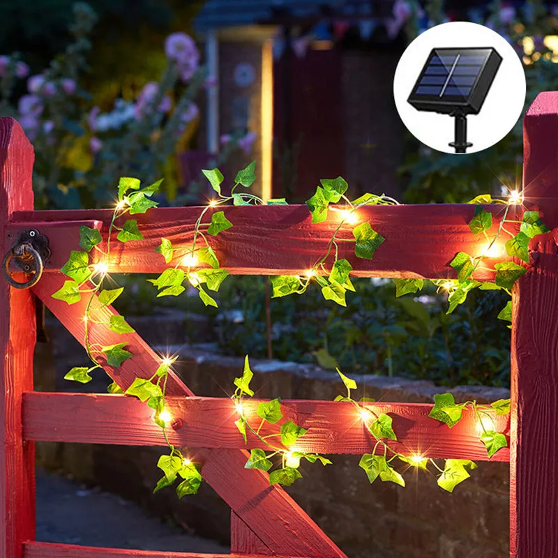Outdoor Solar Artificial Simulation Ivy Garden Decoration Light