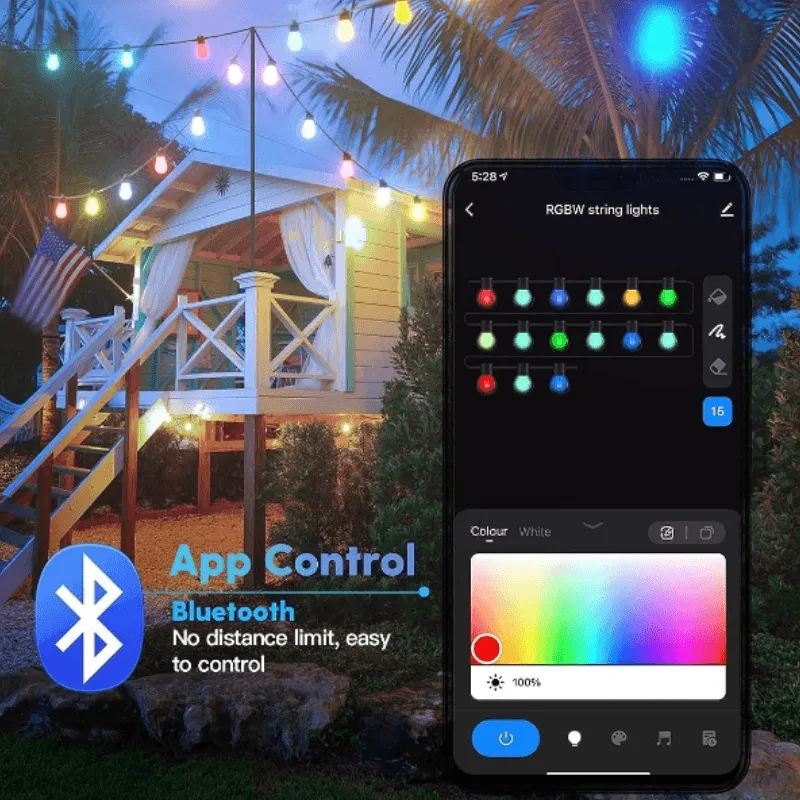 Outdoor String Lights – Smart Waterproof LED Patio Lights