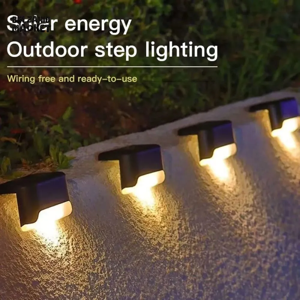 PACK OF 4 WATER PROOF OUTDOOR STAIRS SOLAR LED