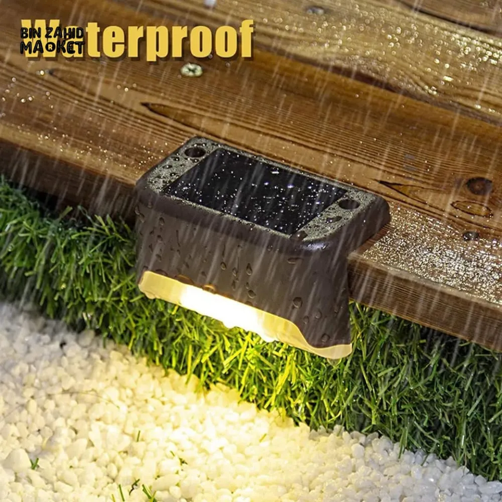 PACK OF 4 WATER PROOF OUTDOOR STAIRS SOLAR LED