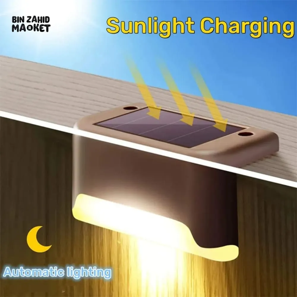PACK OF 4 WATER PROOF OUTDOOR STAIRS SOLAR LED