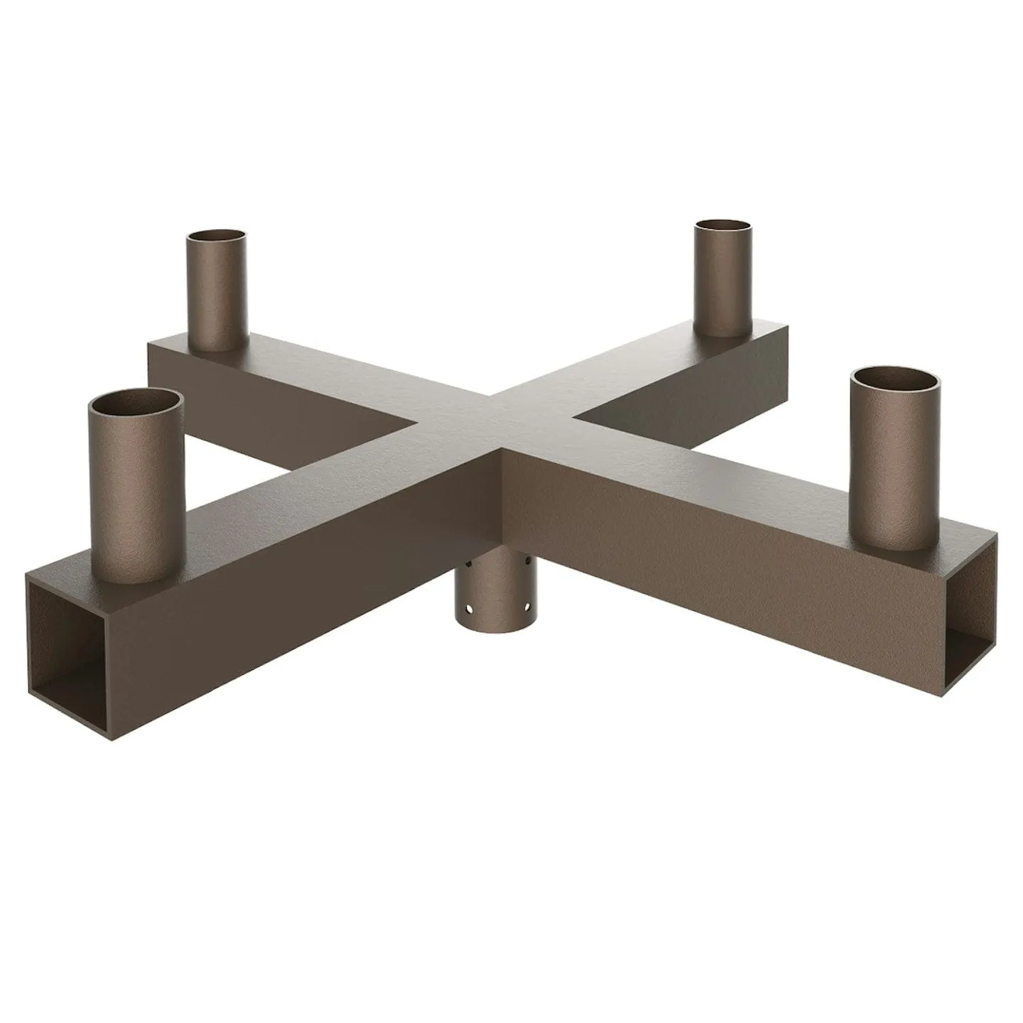 Quad 90 Degree Square Vertical Tenon Adapter, Bronze