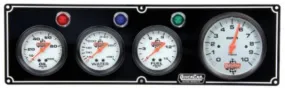 QuickCar 3-1 Gauge Panel w/ 3-3/8" Tach - OP/WT/FP