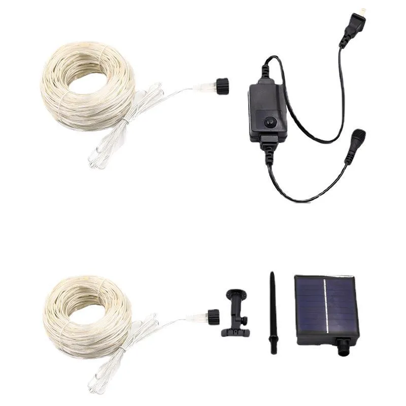 Quntis Solar-Powered LED Outdoor String Lights – Waterproof Copper Wire Fairy Lights with PVC Coating for Garden & Christmas Decor