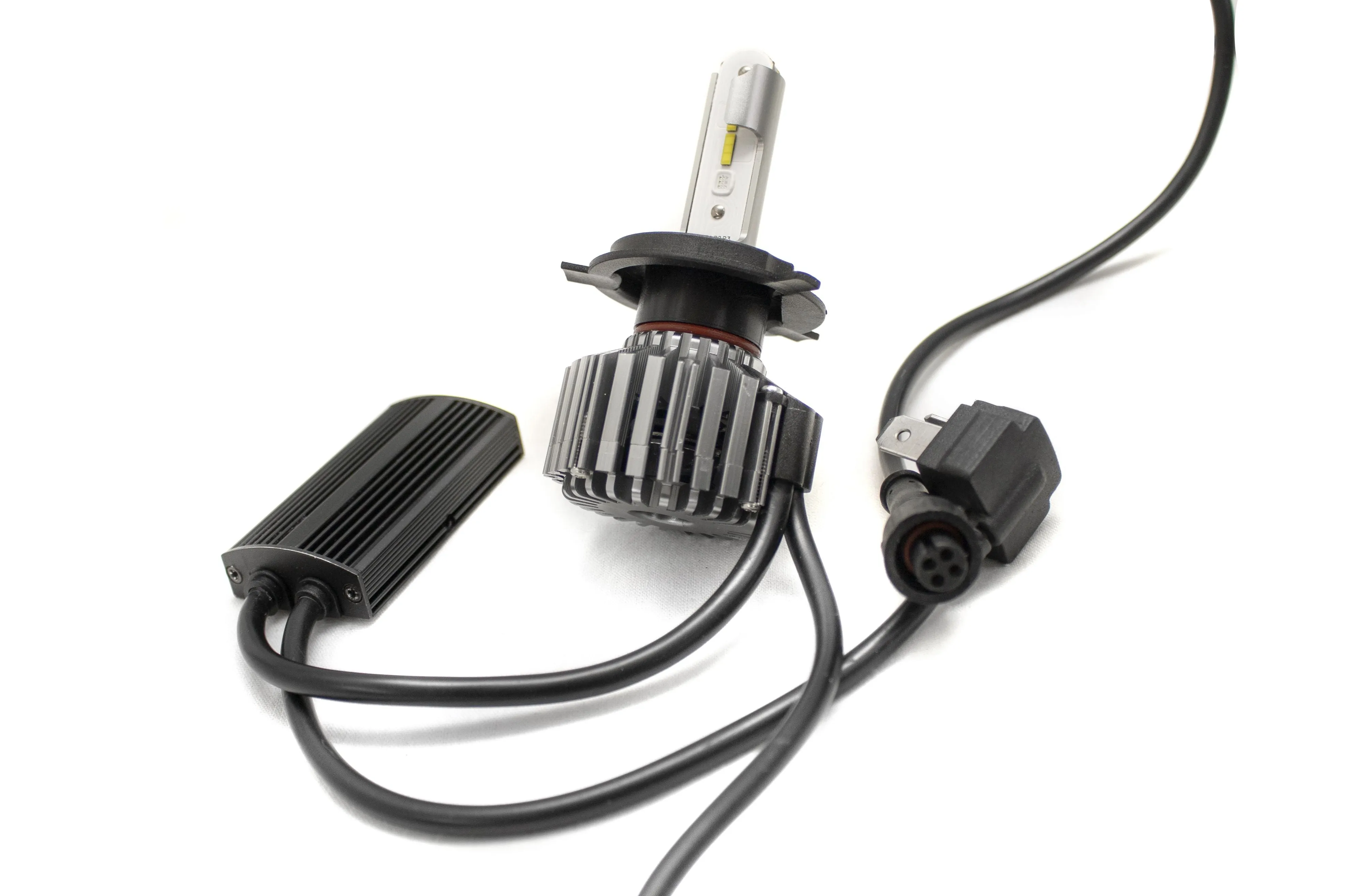 Race Sport RS Headlight Conversion Kits [H1 Demon Eye LED Series] Dual Function Kit w/ Driving & Accent Functions