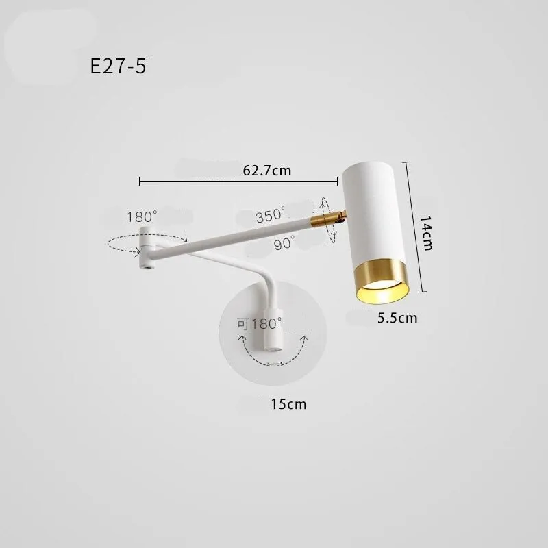 Reading Wall Lamp with Swing Arm