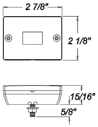 Red Clearance / Marker Light, Reflex Reflector MCL-36RB