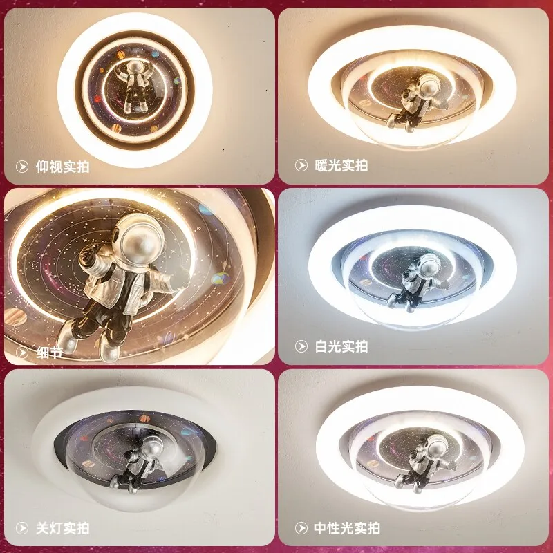 Round LED Ceiling Lights for Kids Baby Bedroom Study room Modern LED Ceiling Lamp for Boys Girls Bedroom Children Kids Lights
