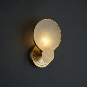 Round Marble Wall Lights Foyer Bedside Lamp Aisle Corridor Bathroom Classical Wall Sconce  E14 Bulb 110-260V