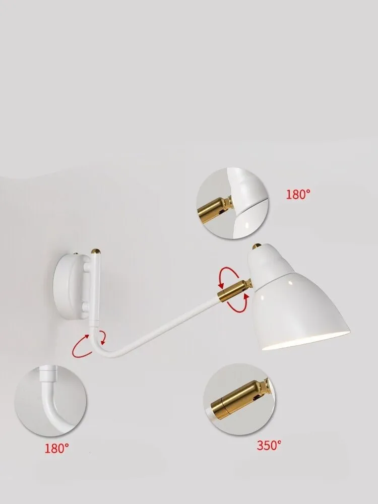 Simple Rotatable Wall Lamp LED E27 for Reading
