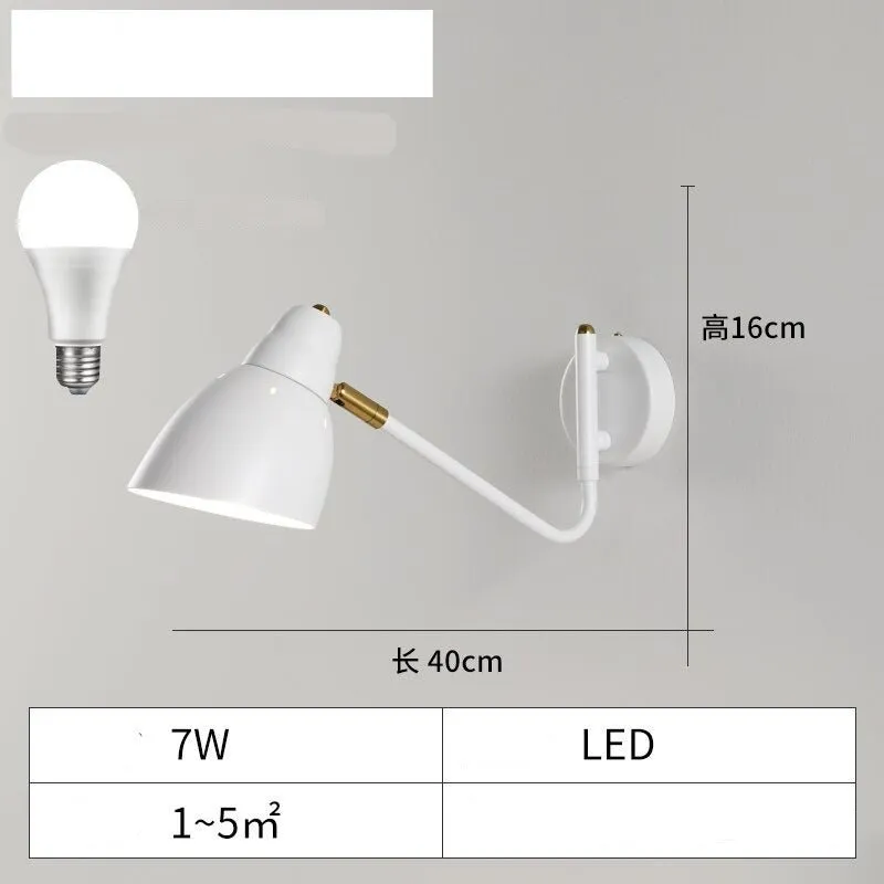 Simple Rotatable Wall Lamp LED E27 for Reading