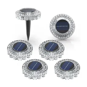 Solar Ground Lights – Waterproof Outdoor Garden, Lawn & Stair LED Lights, Crystal Brick Lights for Yard & Balcony Decor
