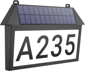 Solar House Number Lights – Waterproof LED Outdoor Doorplate Lighting for Gardens and Patios