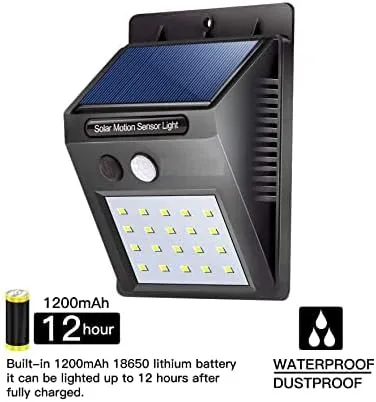 Solar Lamp With Pir Motion Sensor Fa-20