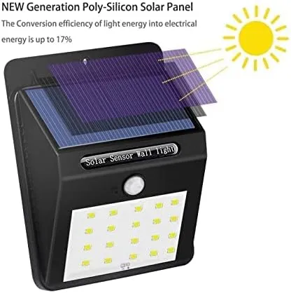 Solar Lamp With Pir Motion Sensor Fa-20