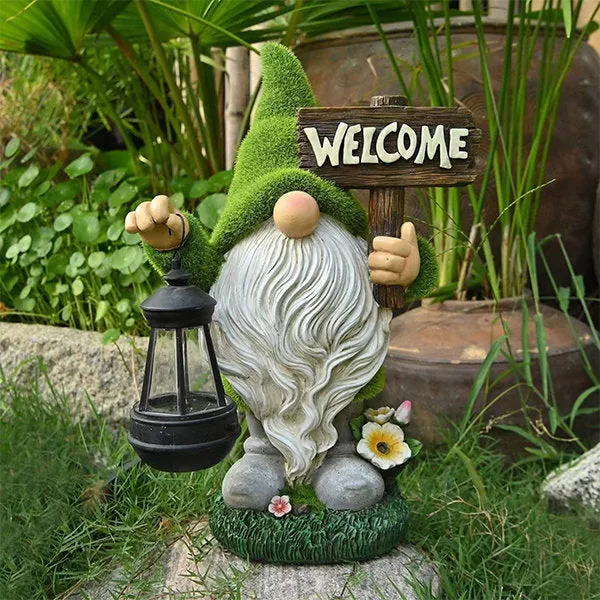 Solar-Powered Elf Garden Light