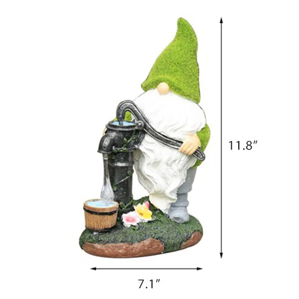 Solar-Powered Elf Garden Light