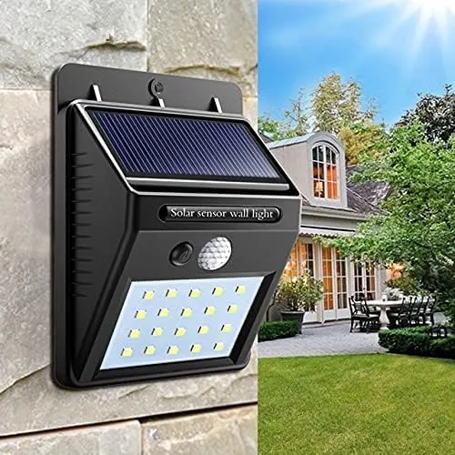 Solar Powered LED Wall Light